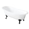 Aqua Eden Clawfoot Bathtubs, 56.69 L, 30.31 W, White/Oil Rubbed Bronze, Cast Iron VCTND5731B5 - alternate 1